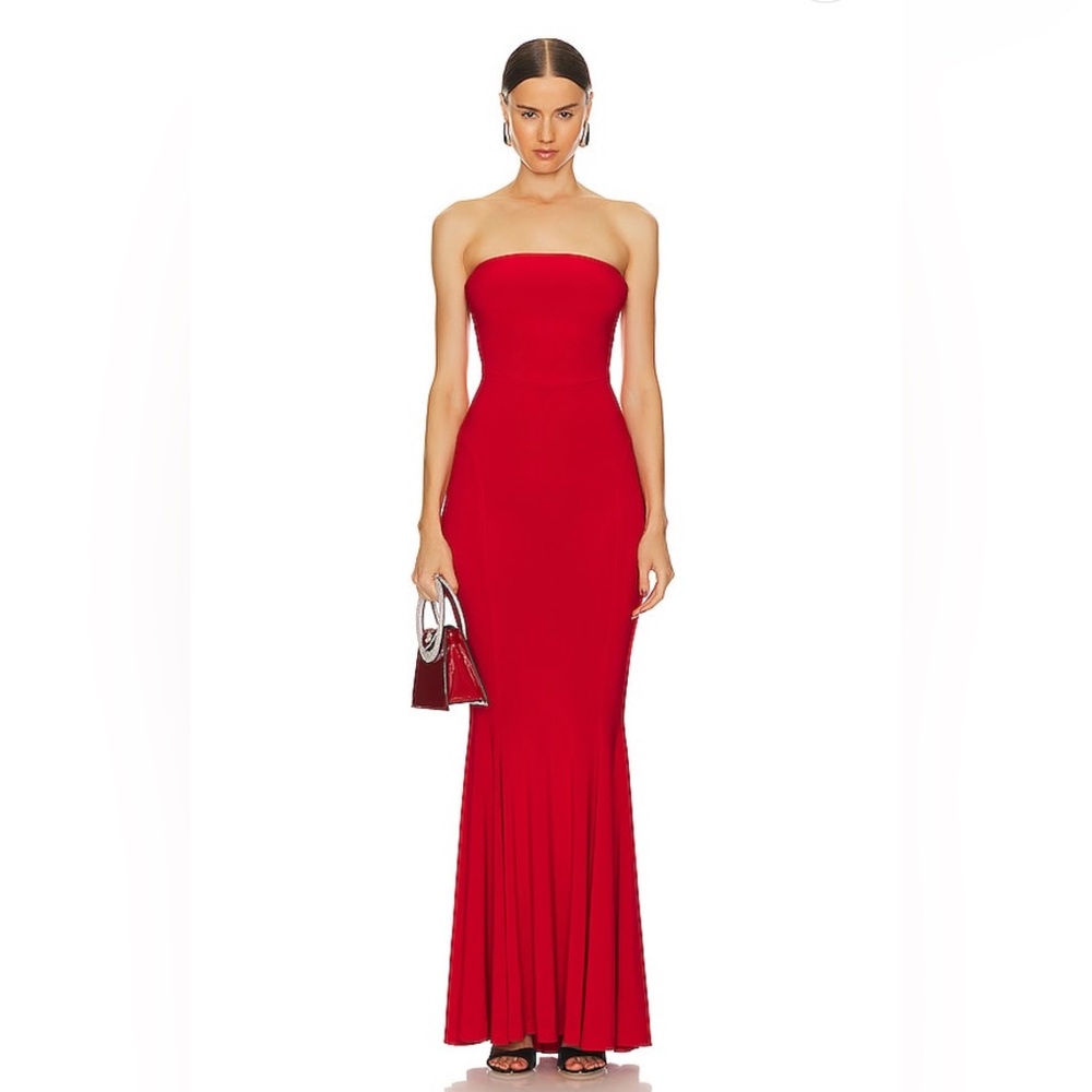 NWT Norma Kamali Strapless Fishtail Gown size S